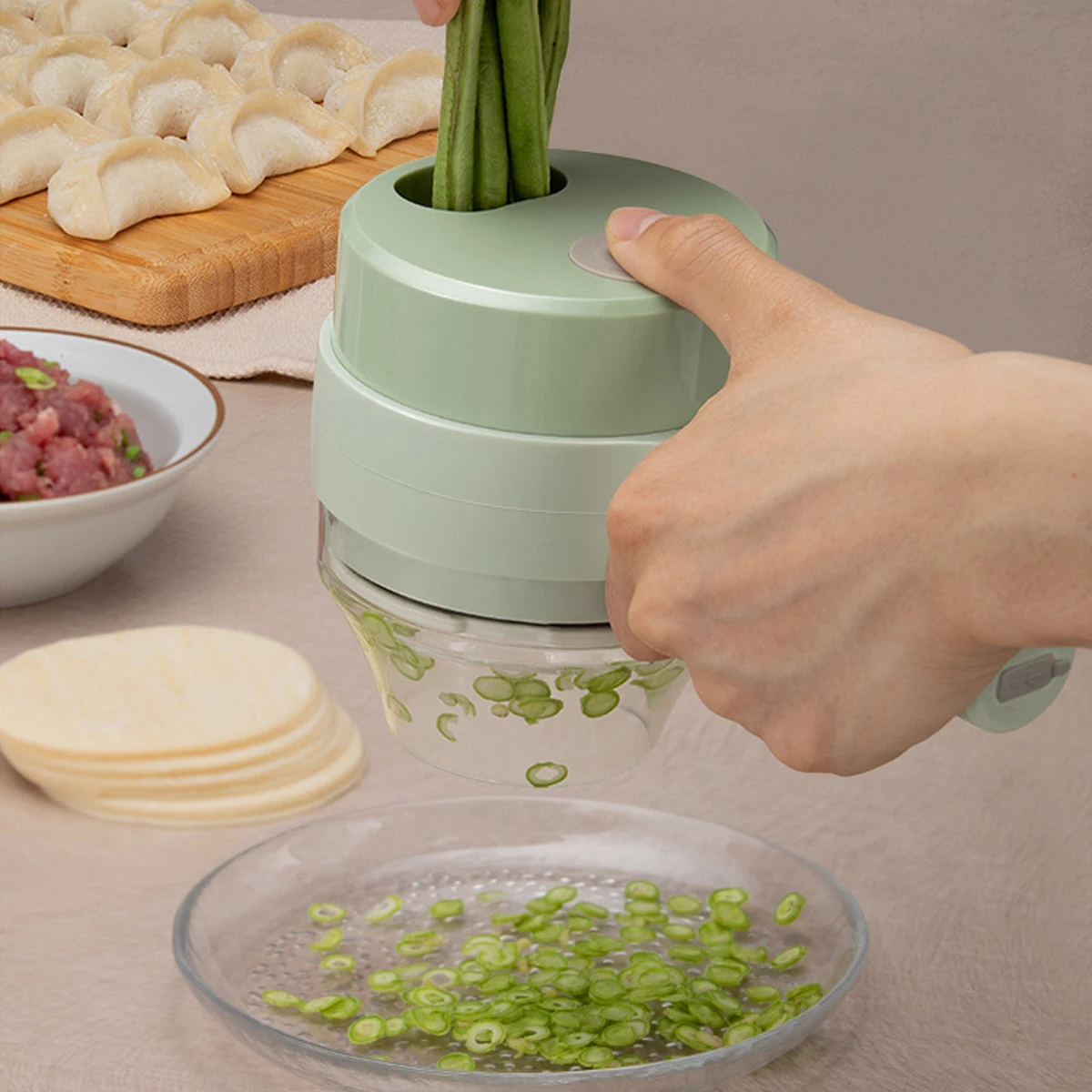 Meat Tenderizer Machine Electric - 4 in 1 휴대용 전기 야채