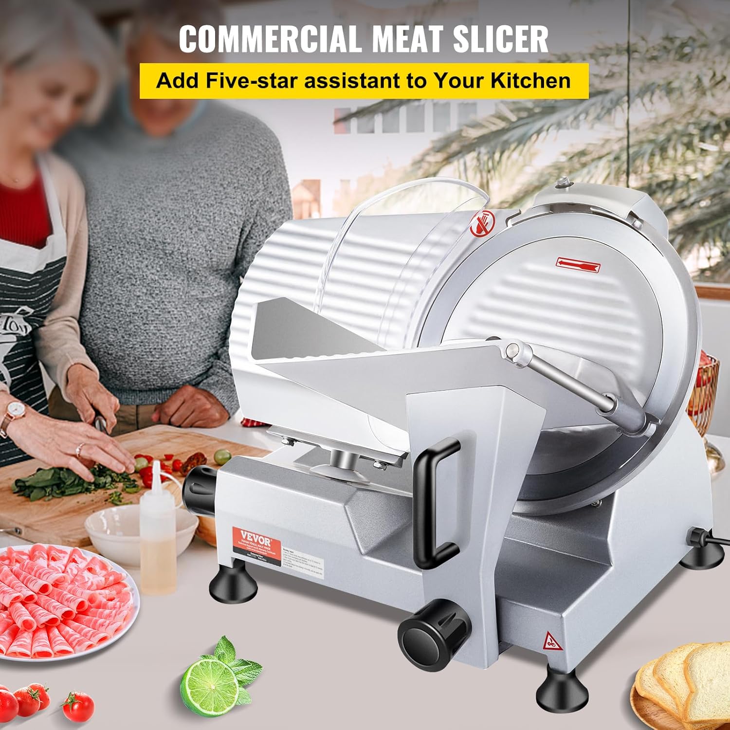 10인치 상업용 전기 고기 슬라이서 240W, 크롬 도 - Commercial Meat Slicer 10 Inch 리뷰 및 가격